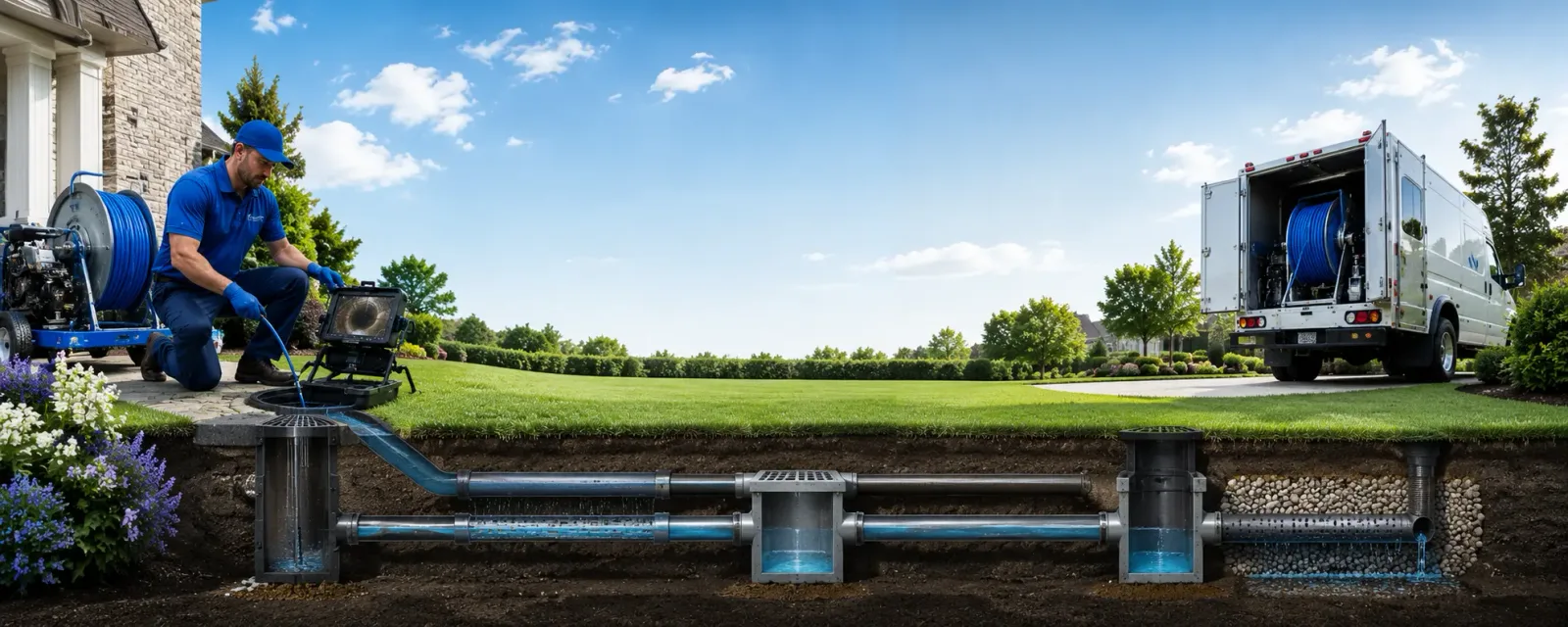 Outdoor drain cleaning information for Elmer City, WA